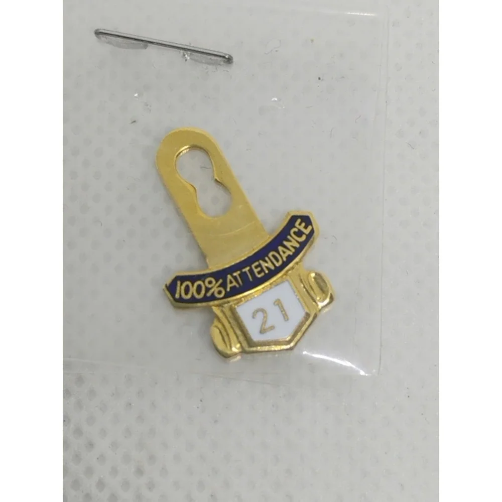 Huge Lot Vintage Lions Club International Attendance Award Pins Most New